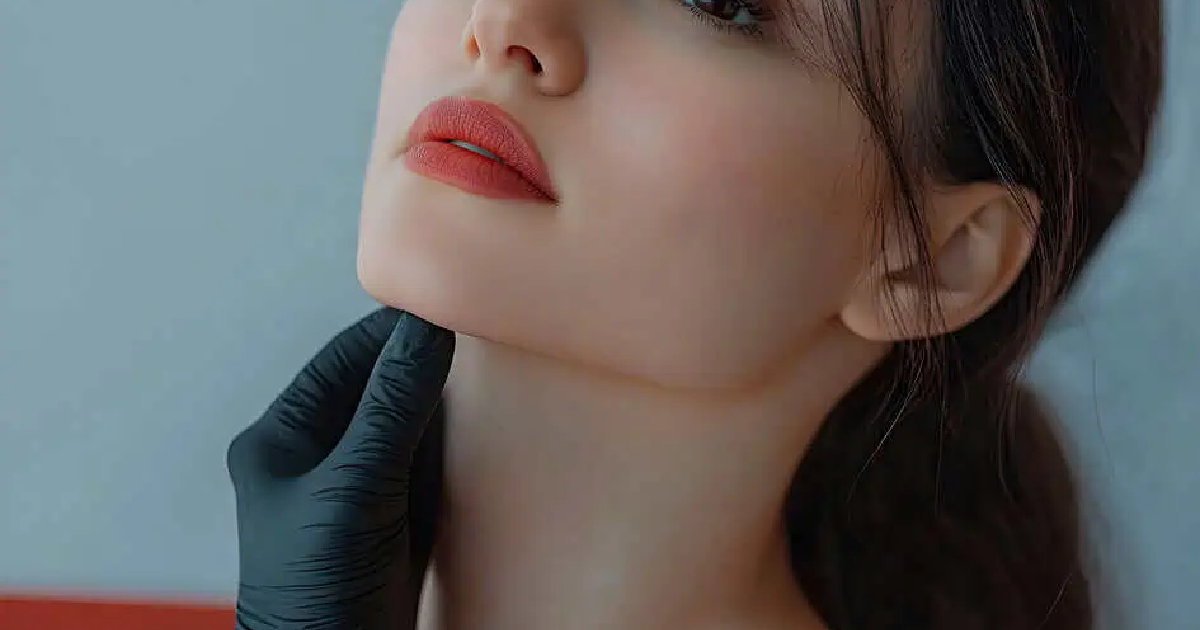 Women showing double chin with Kybella in Linwood, New Jersey,